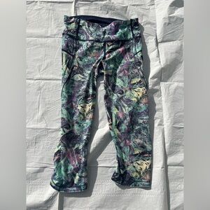 Lululemon green and purple leggings